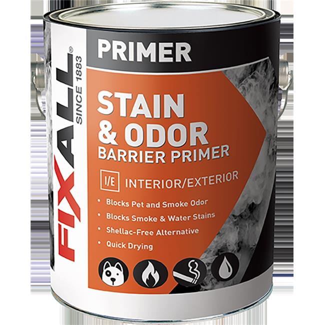 Fixall F932001E 1 gal Stain &amp; Odor Barrier Primer, White