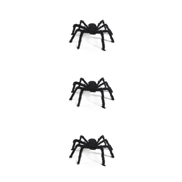 Injueey Accesorios de felpa de araña realistas para la decoración de la casa embrujada Apariencia realista Decoración de Halloween 125cm Type1 NO1