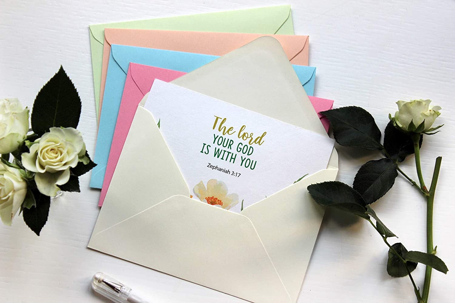 Dessie® 60  Inspirational Christian Cards with Uplifting Verses and Designs, 4” x 6”