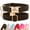 Brown, variant on Didog Soft Leather & Nylon Dog Collar Personalized Pet ID Name Number Tag Engraved S-L