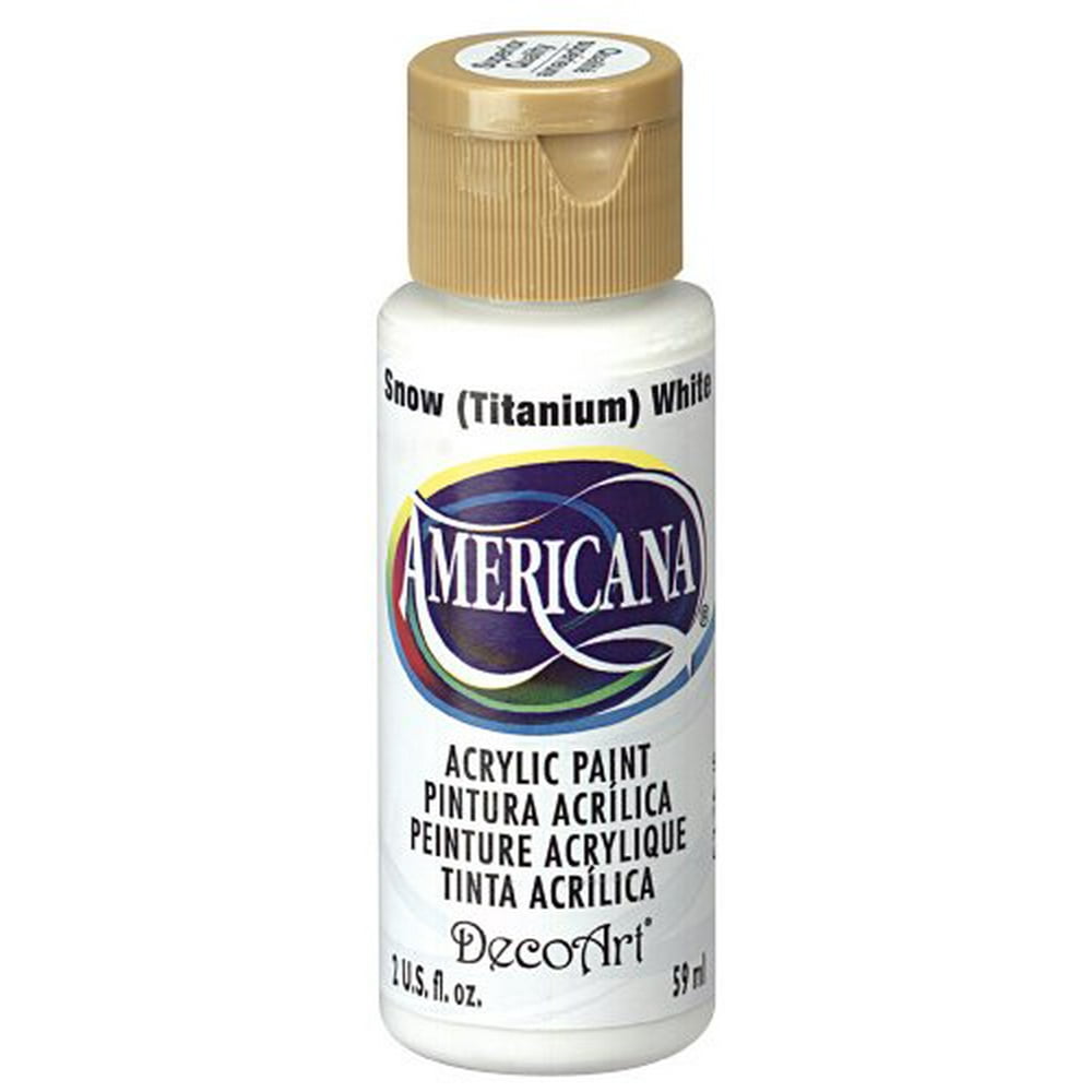 DecoArt Americana Acrylic Paint, 2Ounce, Titanium White