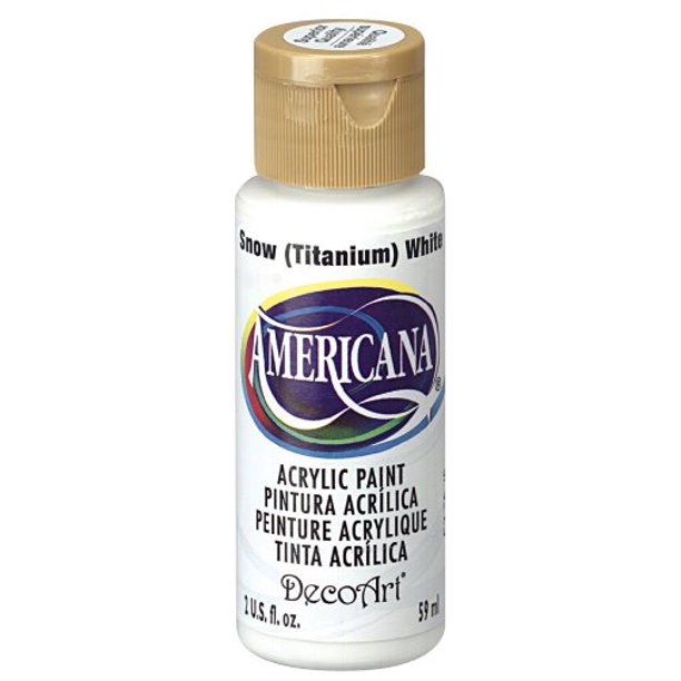DecoArt Americana Acrylic Paint, 2Ounce, Titanium White