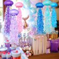 thumbnail image 7 of 6pcs 10"Hanging Jellyfish Paper Lanterns - Under The Sea Party & Mermaid Birthday Decorations, Baby Shower, Nautical Events, Ocean Theme Classroom & Beach Room Decor, 7 of 7