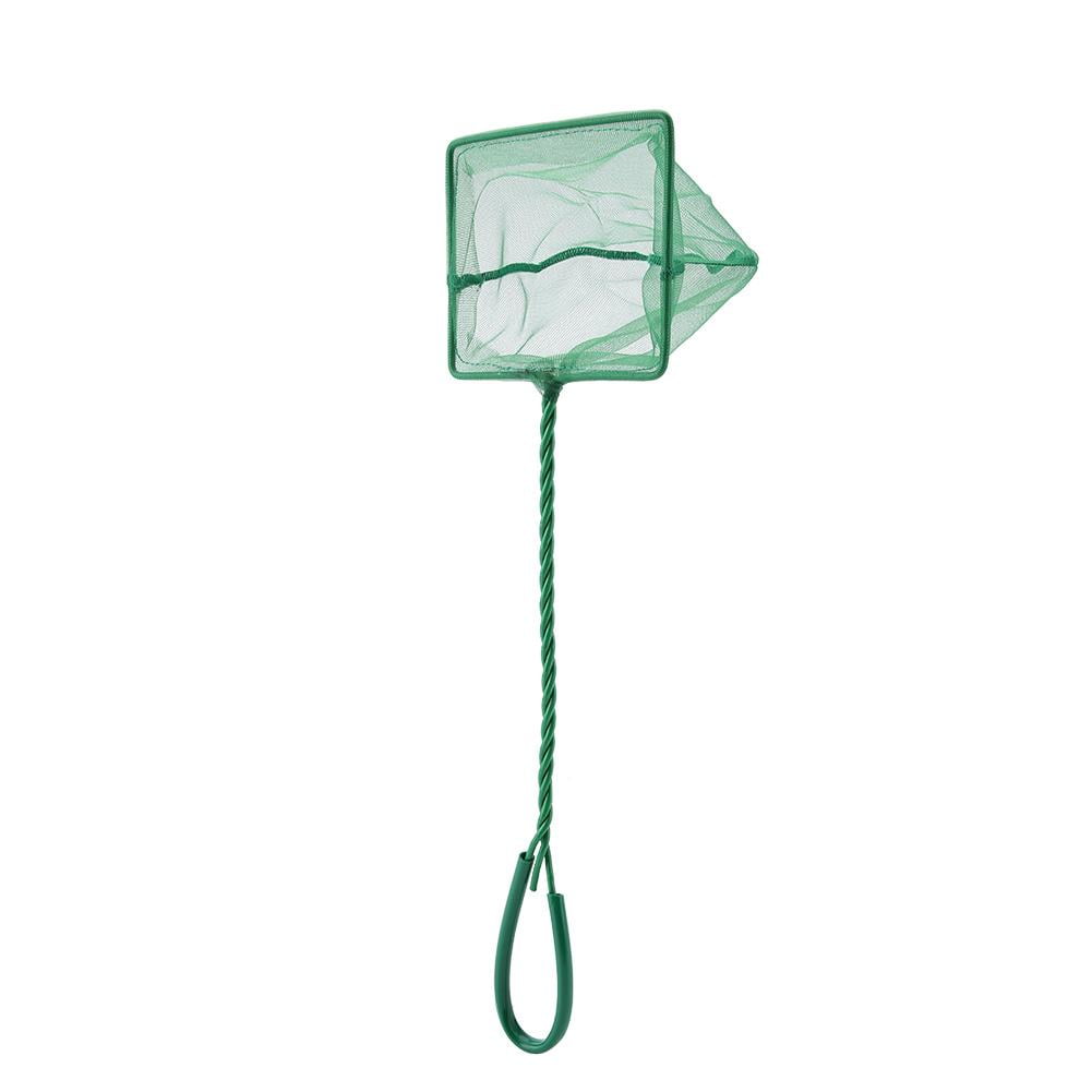 LYUMO Portable Green Square Aquarium Fishbowl Fishing Landing Net
