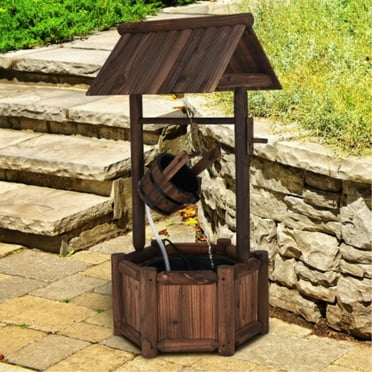 Wooden Barrel Water Fountain with Pump: Serene, Durable, and Easy to Control