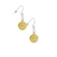 thumbnail image 3 of Delight Jewelry Goldtone Engraved Class of 2022 Silver tone Infinity French Earrings, 3 of 4