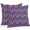 Purple, variant on Outdoor Waterproof Pillow Covers Halloween Skeleton Pumpkin on Orange Decorative Throw Pillow Protectors,Black Bat Seamless Pillowcase Cushion Cases for Patio Sofa Garden Couch,20x12in,Pack of 2