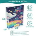 thumbnail image 5 of 3d Cartoon Style Elephant 12.4x10.6in PVC Round Ring Binders, 2-Pack, D-Ring 3-Hole, Metal Clip, 5 of 10