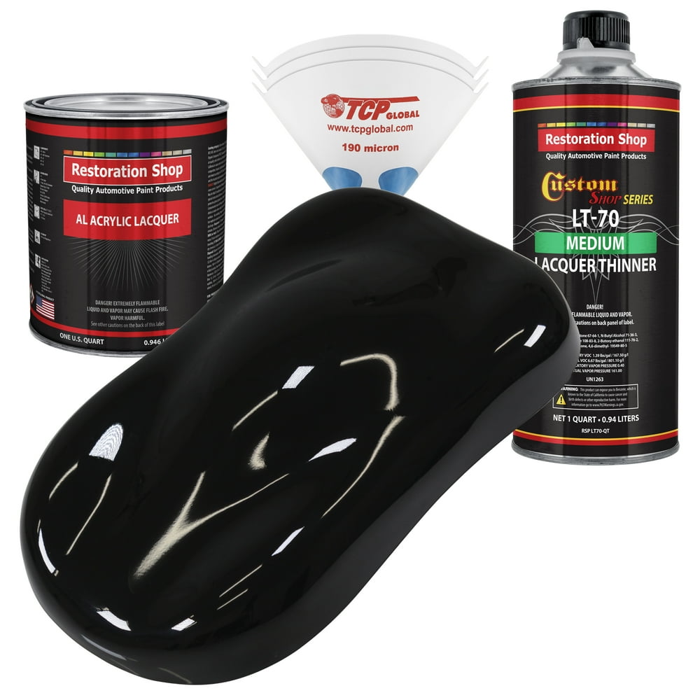 Restoration Shop Jet Black (Gloss) Acrylic Lacquer Auto Paint
