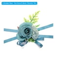 thumbnail image 2 of Uxcell Artificial Corsage Wristlet Flower Wrist Corsage Prom Wristlet for Wedding Party Accessory Dark Blue 2Pack, 2 of 6