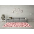 thumbnail image 3 of Ahgly Company Machine Washable Indoor Rectangle Solid Red Modern Area Rugs, 8' x 10', 3 of 4