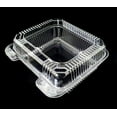 thumbnail image 3 of Durable Packaging 8" x 8" x 3.5" Clear Hinged Plastic Food Bakery Take-Out Container (Pack of 50), 3 of 4
