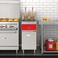thumbnail image 4 of 40 lb. Commercial Electric Floor Fryer, 240V 3-Phase in Stainless-Steel (KM-FDF40-EE), 4 of 14