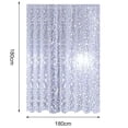 thumbnail image 3 of Cortina De Ducha Semitransparente, Cortina De Ducha Impermeable Para Baño Con 12 Ganchos Para Bañeras De Ducha, 3 of 6