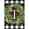 thumbnail image 3 of Briarwood Lane Wreath Monogram T Garden Flag, 3 of 4