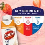 BOOST Very High Calorie Nutritional Drink - Helps Weight Gain & Maintenance - Creamy Strawberry - 8 fl oz (1 Carton)