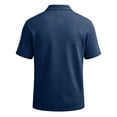 thumbnail image 4 of Men's Polo Shirt Button Placket Lightweight Polo Business Slim Fit Short Sleeve Shirts for Office Work, 4 of 6