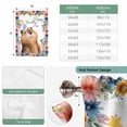 thumbnail image 6 of Happy Groundhog Day Balloon Curtains for Windows, Bedroom Curtains 54 Inch Length, Cute Ground Rat Flower Bushes Leaves Tie Up Curtains Panels Thermal Insulated Bathroom Curtains Window 42"x54", 6 of 8
