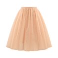 thumbnail image 2 of QATAINLAV Women's Tulle Skirts Elastic High Waist Pleated Layered Mesh Tutu Skirt Flowy A-Line Swing Party Skirts, Rose Gold, XXL, Gifts for Mom, 2 of 3