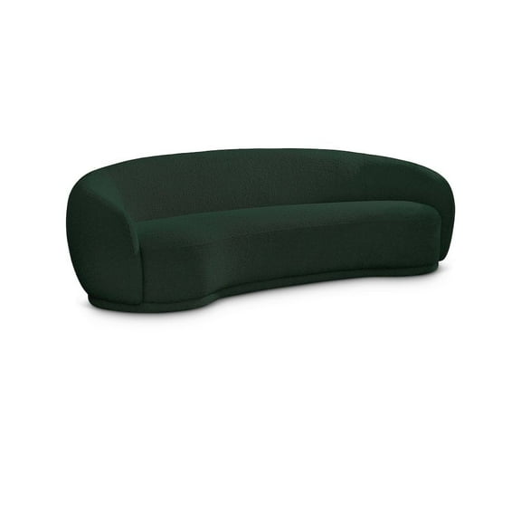 Meridian Furniture Hyde Green Boucle Fabric Sofa