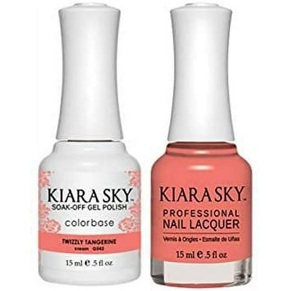 Kiara Sky Matching Gel Polish   Nail Lacquer 0.5oz Twizzly Tangerine