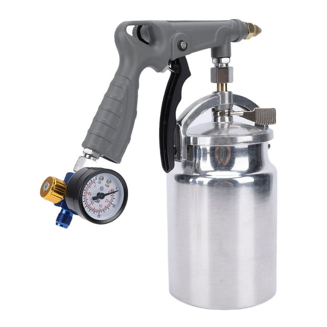 Car Undercoating Spray Kit Quick Release Large Opening Tank Under Coating with Straight Spray Hose Pressure Gage for Rusting Prevention
