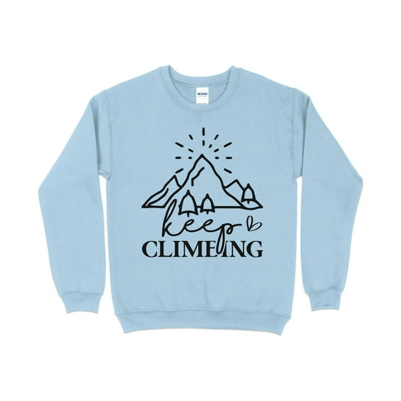 Adventure Mountain Sweatshirt, Keep Climbing Hiking Graphic Pullover, Outdoor Unisex Casual Top, Nature Lover Gift Idea