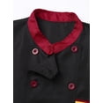 thumbnail image 5 of HULIJA Mens Womens Chef Shirt Restaurant Kitchen Work Uniform Short/Long Sleeve Chef Coat Jacket D01 M, 5 of 7