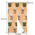 thumbnail image 2 of Noren Japanese Style Doorway Curtain Printed Door Tapestry Room Divider Curtains, 34" Width x 56" Long, Boba Milk Tea, 2 of 5