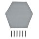 thumbnail image 2 of Fire Pit Mat 36x36in Durable Fiberglass Fire Prevention High Temperature Resistant Wide Application Fire Mat, 2 of 5