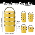 thumbnail image 3 of 3 Layer Stainless Steel Insulated Lunch Box, Leak-Proof Food Container with Lid for Office, Work, School, And Portable Meal Storage Harlik, 3 of 4