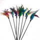 thumbnail image 2 of 6 uds. De juguetes para gatos con plumas y varita para gatos, juguete para gatos con forma de pluma, 2 of 5
