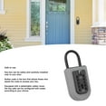 thumbnail image 4 of Key Box, 10 Capacity Anti Theft Key Lockbox Code Access Removable Rubber Cover  for Home, 4 of 8