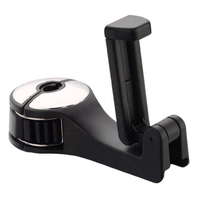 Colgador de Reposacabezas de Coche Sunnimix con Almacenamiento Soporte de Teléfono Plateado