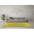 thumbnail image 3 of Ahgly Company Indoor Rectangle Solid Yellow Modern Area Rugs, 2' x 3', 3 of 4