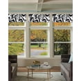 thumbnail image 2 of Black White Grey Valances Curtain for Windows Short Kitchen Curtains, Modern Abstract Fluid Geometric Art Rod Pocket Window Valance Curtains Drapes for Bedroom Cafe Living Room 54"x18", 2 of 6