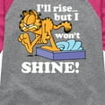 thumbnail image 3 of Garfield - Rise But Won't Shine - Toddler And Youth Girls Raglan Graphic T-Shirt, 3 of 5