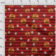 thumbnail image 2 of oneOone Cotton Cambric Candy Red Fabric Halloween Craft Projects Decor Fabric Printed By The Yard 42 Inch Wide, 2 of 4