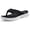 Black White, variant on Sports Flip Flops for Women Men Soft Recovery Thong Sandals Summer Beach Shoes, Black
