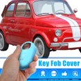thumbnail image 2 of Unique Bargains Pink Silicone Three Button Car Remote Key Cover Case for Fiat 500 Viaggio Ottimo, 2 of 5