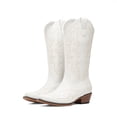 thumbnail image 3 of DREAM PAIRS Women's Western Cowboy Boots Square Toe Mid Calf Cowgirl Boots with Classic Embroidery Pull On Low Block Heel Vintage Country Boots, 3 of 9