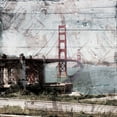 thumbnail image 2 of Villa, Mlli 26x26 Gold Ornate Wood Framed with Double Matting Museum Art Print Titled - Postcard From SanFran, 2 of 4