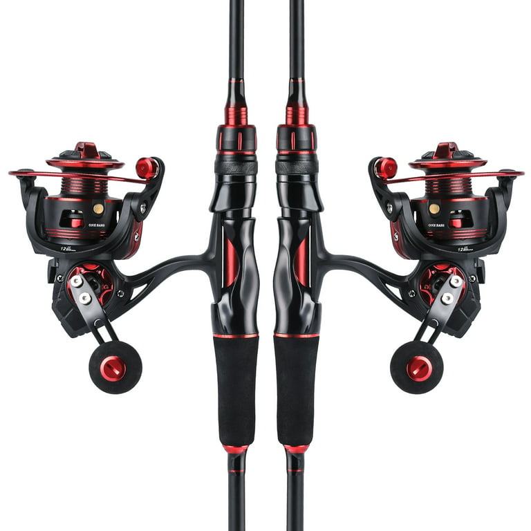 Sougayilang Spider Spinning Fishing Rod & Reel Combos - Carbon Pole with  Spinning Reel Kit