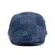 thumbnail image 2 of Gorra unisex Gatsby Newsboy de mezclilla plana con retazos, 2 of 2