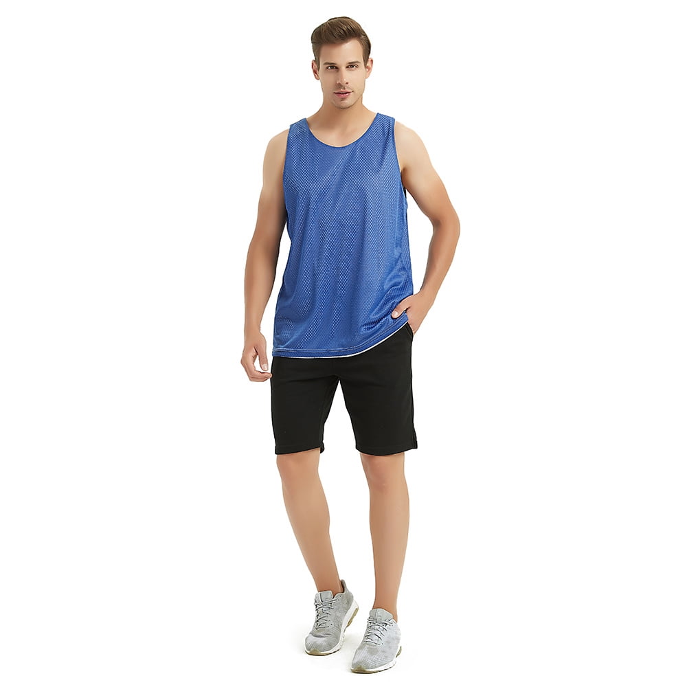 Toptie TopTie Men's Tank Top, Reversible Mesh Tank, Basketball Jerseys,  Lacrosse Jersey