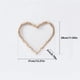 thumbnail image 2 of Paneles de pared de fotos de rejilla, tablero de alambre artístico con estante de hierro en forma de corazón, colgador de cuadros con guirnalda de sauce en forma de corazón, 2 of 6