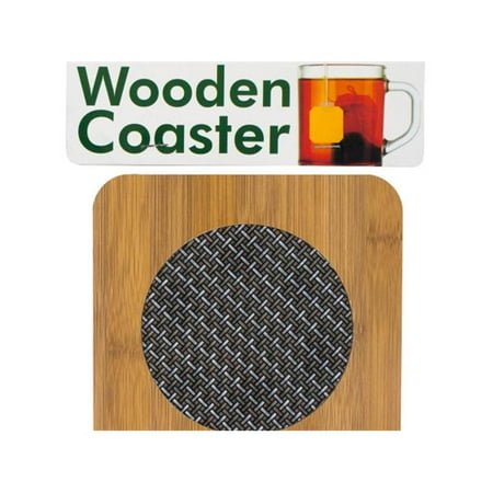 

Bulk Buys HR429-48 Wooden Coaster with Basketweave Pattern - 48 Piece -Pack of 48