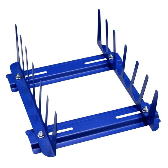 INTBUYING Screen Printing Squeegee Rack Squeegee Blade Ink Scraper Holding Adjustable 6 Layers Desktop Blue