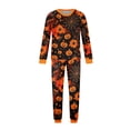 thumbnail image 3 of Mfakffe Halloween Spider Pumpkin Family Pajamas Long Sleeve Matching Loungewear Sets Soft 2-Piece Home Sleep Outfits for Daily Wear, 3 of 6