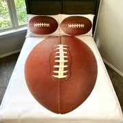 Football 5 PC Kids Full Bed Set With Round Comforter